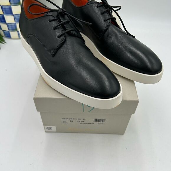 Men’s Santoni leather lace up Oxford’s size 9, made in Italy - Picture 2 of 9